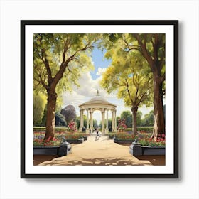 Kensington Gardens London Parks Garden 8 Painting Art 2 Art Print