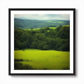 Green Field Art Print