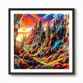 Desert Landscape Art Print