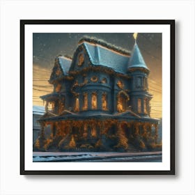 Christmas House 139 Art Print