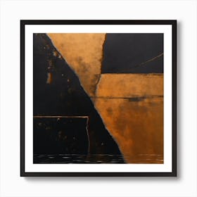 'Black And Gold' 1 Art Print