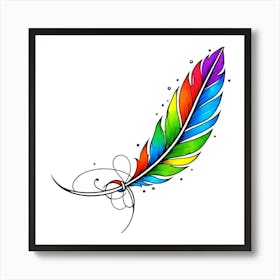 Feather Tattoo 8 Art Print