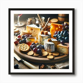 Cheese Platter Art Print