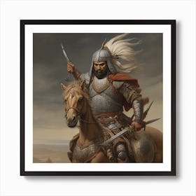 Leonardo Diffusion Xl An Imaginary Image Of A Persian Warrior 0 Art Print