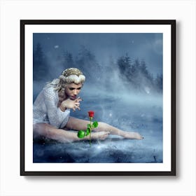 Snow White And The Seven Dwarfs Art Print