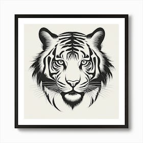 Tiger Head Art Print