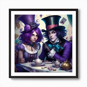 Wonderland Tea Party Art Print