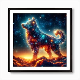 Wolf In The Sky Art Print