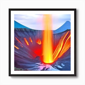 Lava Eruption Art Print
