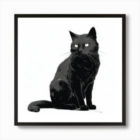 Black Cat 7 Art Print