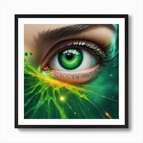 eye sea green  Art Print