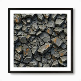 Stone Wall Texture Art Print