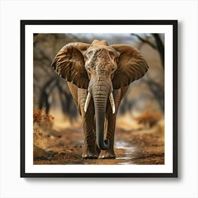 Elephant In The Wild Art Print