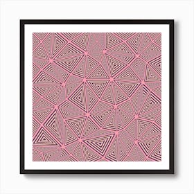 Triangle Background Abstract Art Print