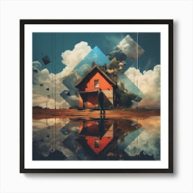 House In The Sky Art Print