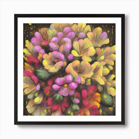 Alstroemeria Flowers 22 Art Print