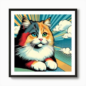 Pop Cat 23 Art Print