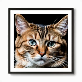Bengal Cat Portrait Art Print