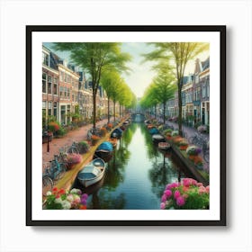 Amsterdam Canal 5 Art Print