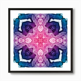 Violet Star Abstraction Art Print