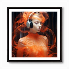 Fire of Music AiArtBySigy Art Print