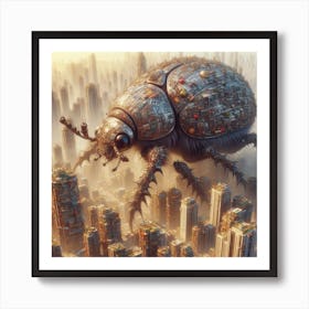 Beetle City Art Print