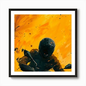 Motorcycle Rider Art Print