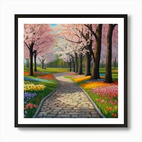 Cherry Blossoms Art Print