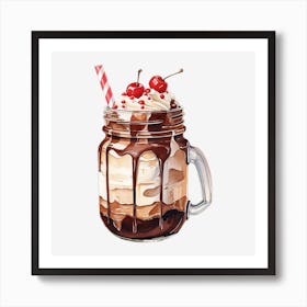 Ice Cream Sundae 4 Art Print