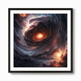 Galaxy In The Clouds Art Print