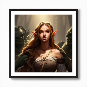 Elf Girl Art Print