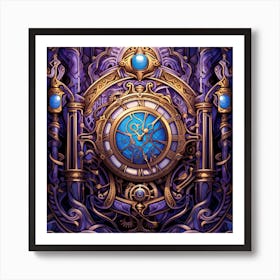 Clock Of Time Art Print