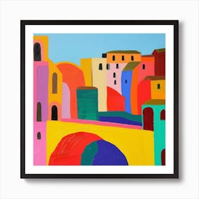 Abstract Travel Collection Rome Italy 2 Art Print