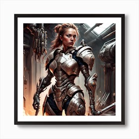 Sci-Fi Warrior Art Print