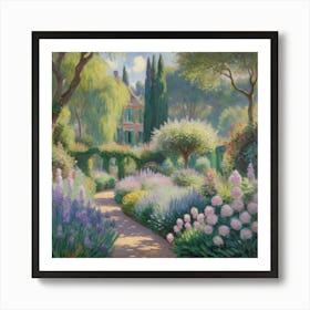 Garden Path 1 Art Print