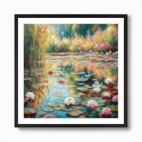 Lily Pond 1 Art Print