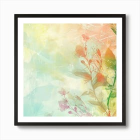 Abstract Watercolor Background 1 Art Print