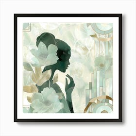 Deco Silhouette Art Print