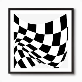 Checkered Flag Art Print