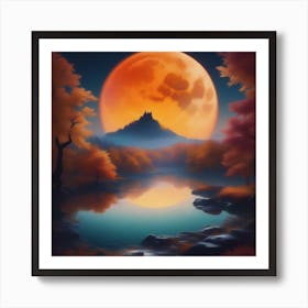 Harvest Moon Dreamscape 23 Art Print