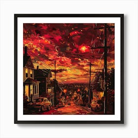 Sunset City 2 Art Print