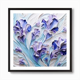 Abstract Flower Painting 4 Art Print