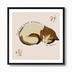 Cat say Art Print