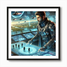 Kael Ashheart Strategic Mastermind Sci Fi Art Print