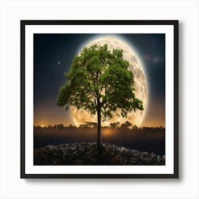 Full Moon Art Print