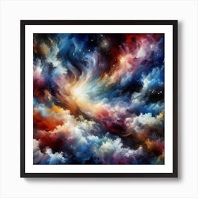 Abstract Of Clouds Art Print