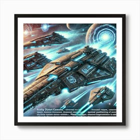 A Detailed Depiction Of Dimensional Cruisers, Adva 1 Art Print