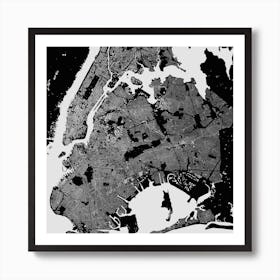 New York in Black Art Print