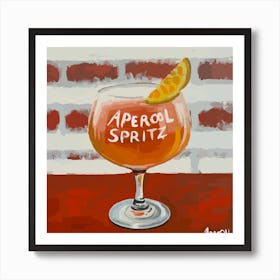 Aperol Spritz Orange - Aperol, Spritz, Aperol spritz, Cocktail, Orange, Drink 8 Art Print