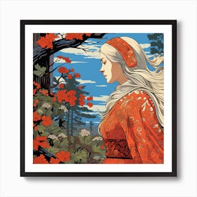 Russian Girl Art Print